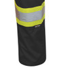 The Rock 300D Oxford Polyester Bib Pants with PU Coating | Pioneer 5629BK | All Safety