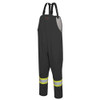 The Rock 300D Oxford Polyester Bib Pants with PU Coating | Pioneer 5629BK | All Safety