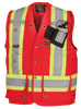 Hi-Vis Premium Surveyor Safety Vest | Pioneer 694/694BK | All Safety