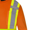 Hi-Viz Polyester Bird's Eye Women's Safety Long-Sleeve T-shirt | Pioneer 6968/6969 | All Safety