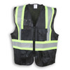 100% Polyester Mesh and Zipper Safety Vest BK204-206ZIPMESH