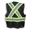 100% Polyester Mesh and Zipper Safety Vest BK204-206ZIPMESH