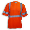 100% Soft Polyester Traffic Safety T-Shirt BK5912