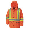 Hi-Vis 100% Waterproof Rain Jacket | Pioneer 5575A/5585A/5585BK | All Safety