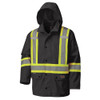 Hi-Vis 100% Waterproof Rain Jacket | Pioneer 5575A/5585A/5585BK | All Safety