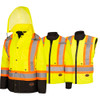 Women's Hi-Viz 100% Waterproof 7-In-1 Jacket | Pioneer 5020BBW/5021BBW | All Safety