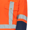 2-Tone Poly/Cotton Safety Coveralls - Orange/Navy | Pioneer 5514BB/5514BBT | All Safety