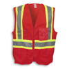 Big K 100% Polyester Zipper Safety Vest BK209ZIP