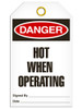 Danger - Hot When Operating | PKG/25 | INCOM TG1089