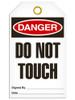 Danger - Do Not Touch Safety Tag | Pack of 25 | Incom Signs | All Safety