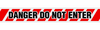 DANGER DNE Barricade Tape | Contractor (2.0 MIL) | Incom Signs | All Safety