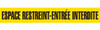 ESPACE RESTREINT Barricade Tape | Pack of 12 | Contractor (2.0 MIL) | INCOM BT1015