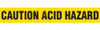 CAUTION ACID HAZARD Barricade Tape | Pack of 12 | Contractor (2.0 MIL) | INCOM BT1020