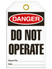 Danger - Do Not Operate Safety Tag | Pack of 25 | Incom Signs | All Safety