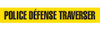 POLICE DEFENSE TRAVERSER Barricade Tape | Pack of 12 | Contractor (2.0 MIL) | INCOM BT1050