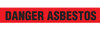 DANGER ASBESTOS Barricade Tape | Pack of 12 | Contractor (2.0 MIL) | INCOM BT1060