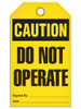 Caution - Do Not Operate | Pack of 25 | Incom Signs | All Safety