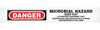 DANGER MICROBIAL HAZ Barricade Tape - Contractor Grade (Pack of 12 Rolls) BT10210