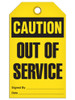 Caution - Out Of Service | Pack of 25 | INCOM TG3004