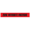 ZONE INTERDITE INCENDIE Dispenser Boxed Barricade Tape - Red | Incom Signs | All Safety