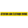 ATTENTION LIGNE ELECTRIQUE ENFOUIE Dispenser Boxed Barricade Tape | Incom Signs | All Safety