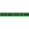 3" CAUTION BURIED SEWER LINE BELOW Utility Barrier Tape (Pack of 12 Rolls) | Incom Signs | All Safety