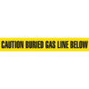 3" CAUTION BURIED GAS LINE BELOW Utility Barrier Tape (Pack of 12 Rolls) | Incom Signs | All Safety