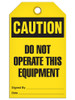 Caution - Do Not Operate This Equipment | Pack of 25 | Incom Signs | All Safety