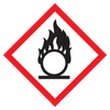 0.5" Flame Over Circle Pictogram Symbol - 1820/Pad | Incom Signs | All Safety