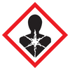 0.5" Health Hazard Pictogram Label - 1820/Pad | Incom Signs | All Safety