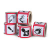4" x 4" Flame Hazard Pictogram Label - 500/roll | Incom Signs | All Safety