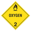 Class 2 "Oxygen 2" Sign (Pack of 100 pcs) TA232