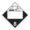 Class 8 Worded Placard "Corrosive" Sign (Pack of 100 pcs) TA800PIN