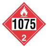 Class 2 Placard "Anhydrous Liquefied Petroleum Gases" (Pack of 100 pcs) - Tagboard | Incom Signs | All Safety