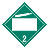 Class 2.2 Worded Placard - Non-Flammable and Non-Toxic Gasses (Pack of 100 pcs) - Tagboard | Incom Signs | All Safety