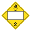 Class 2 UN Placard - Oxidizing Gases (Pack of 100 pcs) | Incom Signs | All Safety