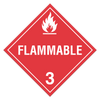 Class 3 Flammable Liquids Placard (Pack of 100 pcs) | Incom Signs | All Safety