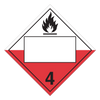 Class 4.2 UN Placard - Spontaneous Combustion (Pack of 100 pcs) TT420PIN