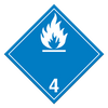Class 4.3 Water Reactive Substances Placard (Pack of 100 pcs) TT430