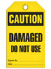 Caution - Damaged Do Not Use | Pack of 25 | Incom Signs | All Safety