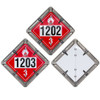 Fuel Ident-O-Flip Class 3 UN1202 Class 3 UN1203 Page Placards - 12/Case | Incom Signs | All Safety
