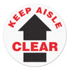 KEEP AISLES CLEAR (Arrow) - Floor Sign | Incom Signs | All Safety
