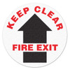 KEEP CLEAR FIRE EXIT - Floor Sign | Income Signs | All Safety