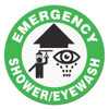 EMERGENCY SHOWER/EYEWASH - Floor Sign | Incom Signs | All Safety