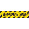 Electrical Panel - Keep Clear 36 Inches - 6"x24" Floor Sign 6/pkg FS3015V