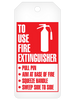 4 Year Monthly Inspection Record Tag - "Fire Extinguisher Inspection Record" RT8023C/RT8023F