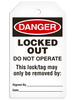 Danger "Lock Out" Tag - 25/pkg TG1113
