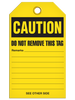 Caution "Do Not Tamper With this Device" Tag - 25/pkg TG3038