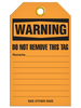 WARNING **Blank** DuraPly™ Safety Tag (25/pkg) | Incom Signs | All Safety
