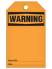 WARNING **Blank** DuraPly™ Safety Tag (25/pkg) | Incom Signs | All Safety